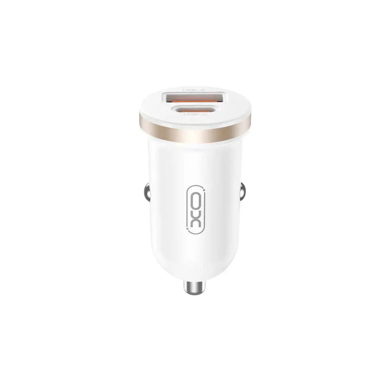 XO-CC56 Car Charger PD 30W QC 1x USB 1x USB-C White