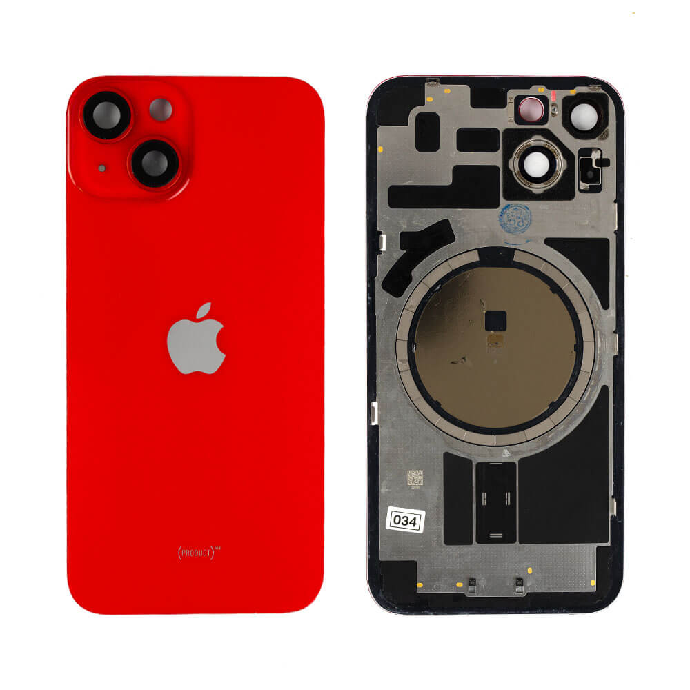 Battery Back Cover Without  Brackets For Apple iPhone 14 Plus (6.7) Red