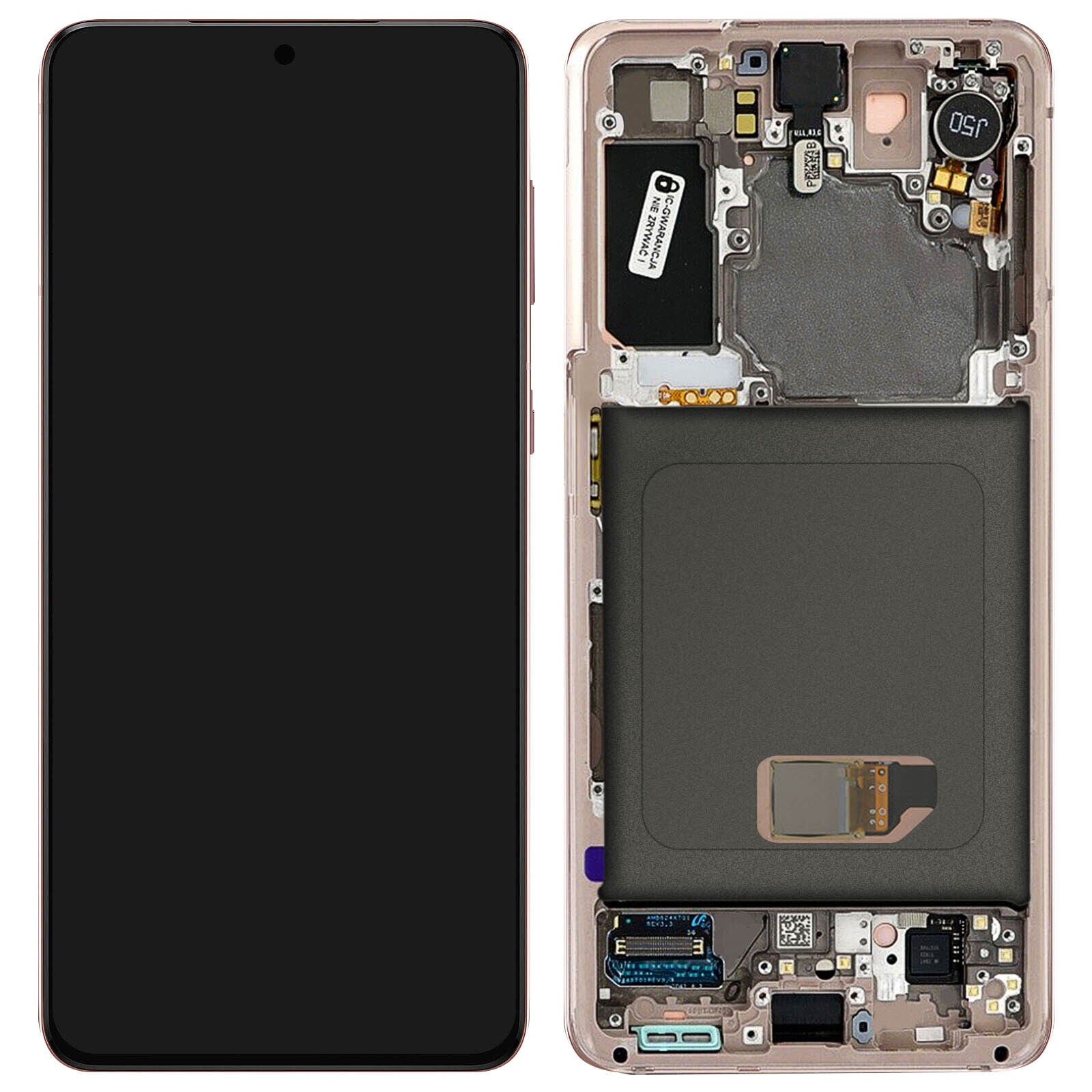 (Service Pack) LCD With Digitiser For Samsung Galaxy S21 Pink
