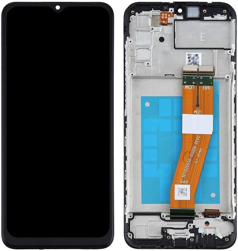 LCD With Digitiser And Frame For Samsung Gaxlaxy A02s (A025F)