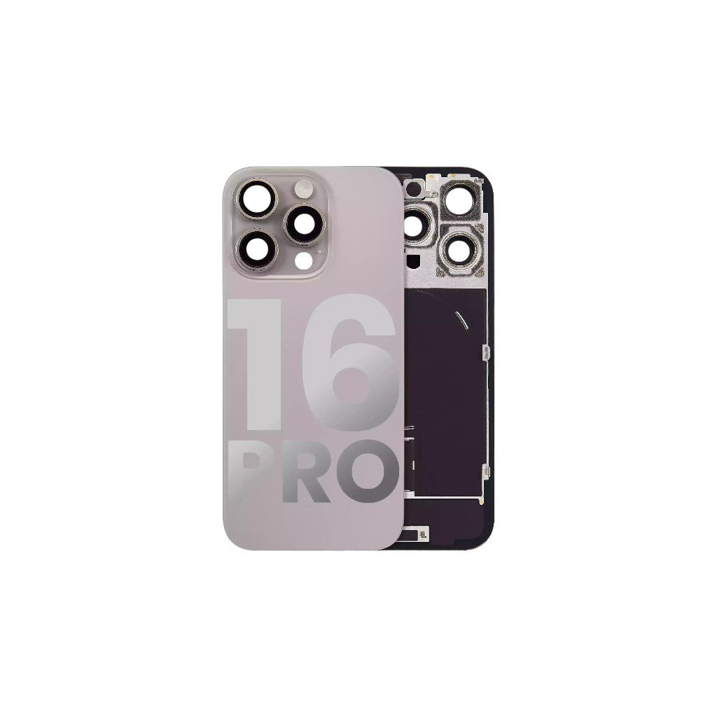 Battery Back Cover With Brackets For Apple iPhone 16 Pro (6.3) Natural Titanium