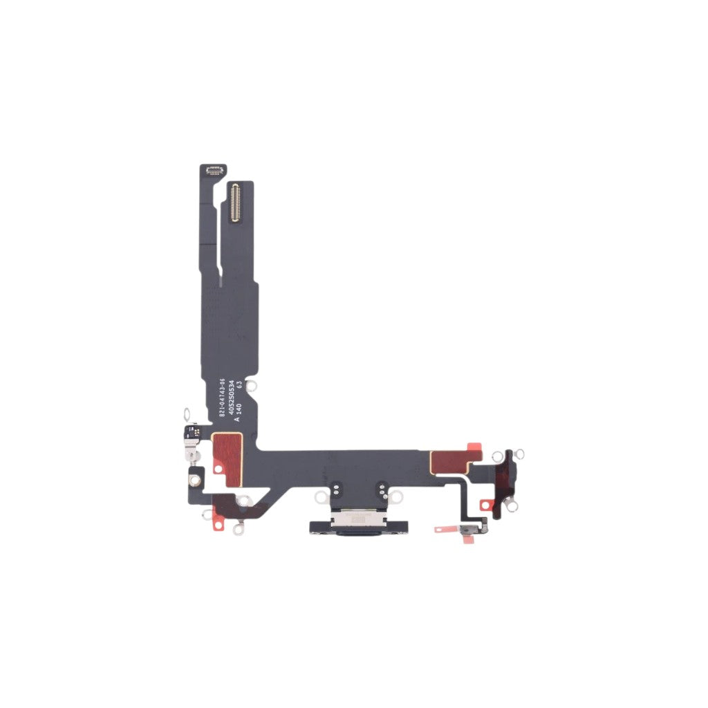 Charging Port With Microphone & Flex For Apple iPhone 16 (6.1) Black