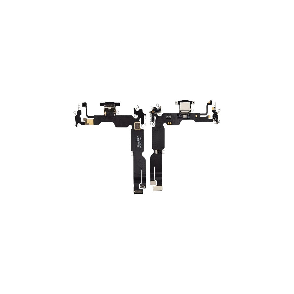 Charging Port With Microphone & Flex For Apple iPhone 15 Plus Black Original IC