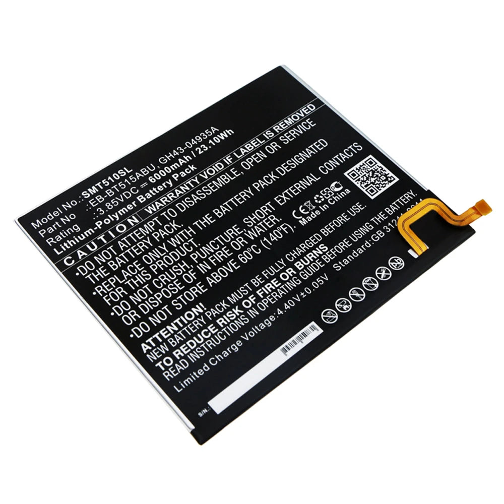 Mymo Battery For Samsung T510/T515 Galaxy Tab A 2019 10.1 Inch